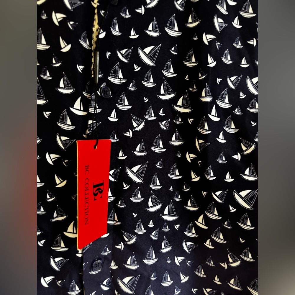 BC Collection Sail Boat Button Up - Picture 2 of 7